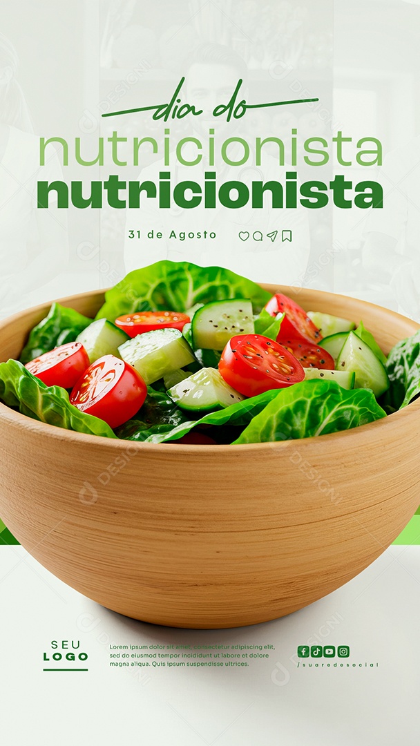 Story Dia do Nutricionista 31 De Agosto Social Media PSD Editável