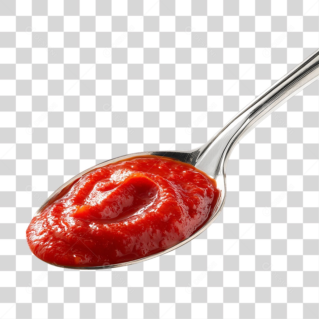 Colher com Molho PNG Transparente