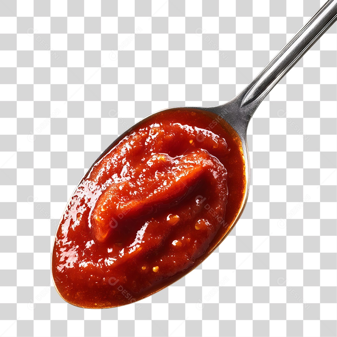 Colher com Molho PNG Transparente