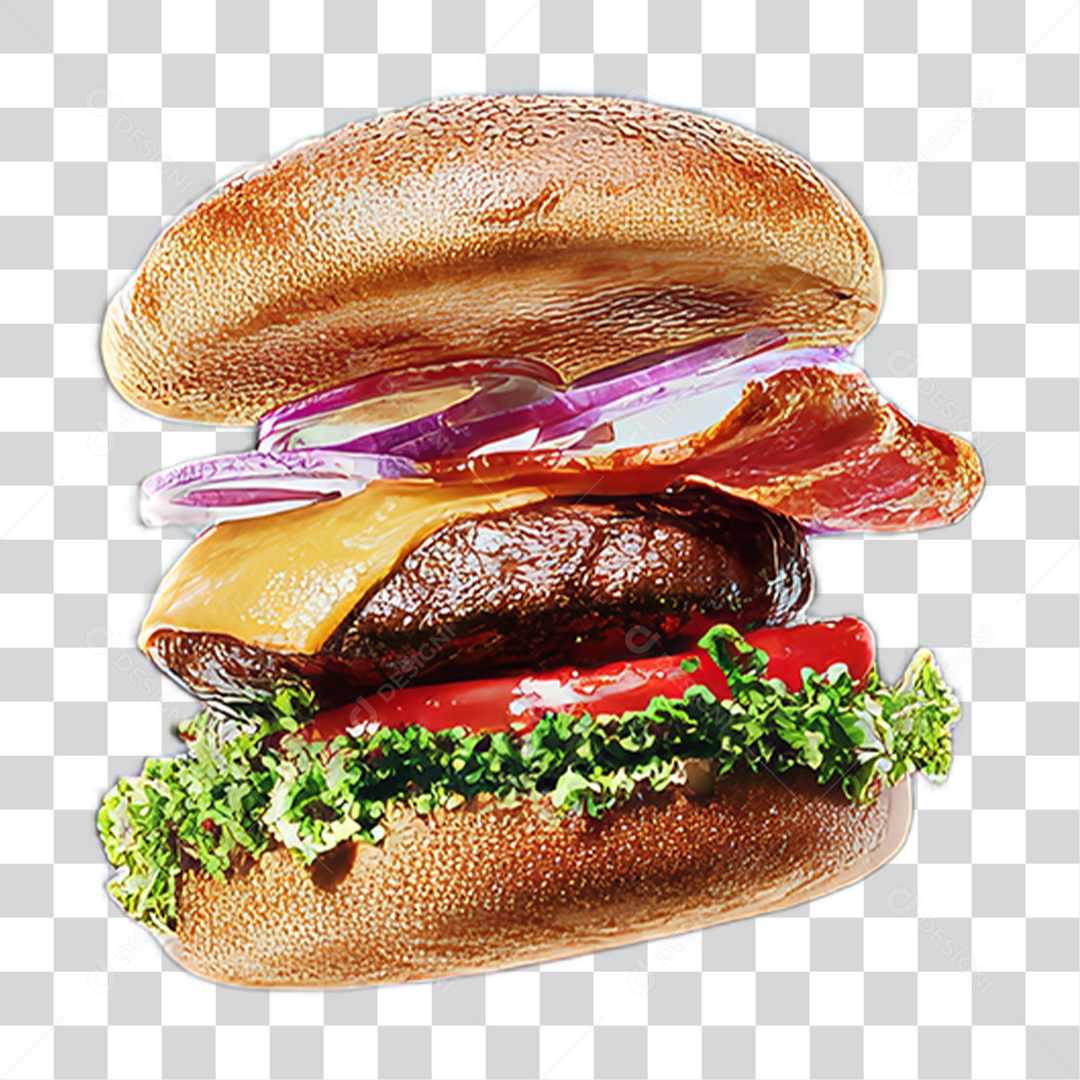 Hambúrguer Lanche Sanduiche PNG Transparente