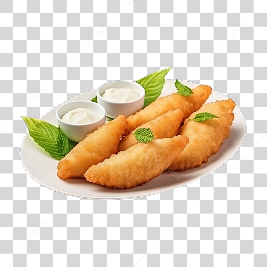 Salgados Fritos Lanches PNG Transparente