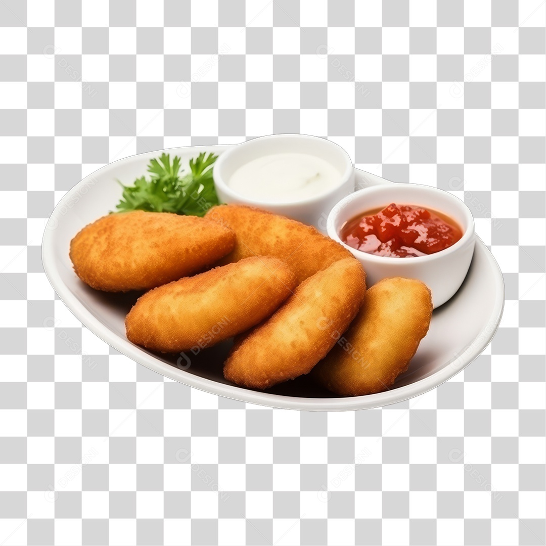 Salgados Fritos Lanches PNG Transparente