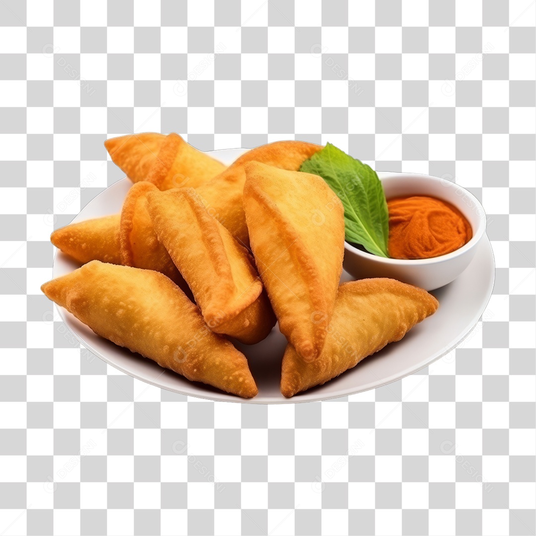 Salgados Fritos Lanches PNG Transparente