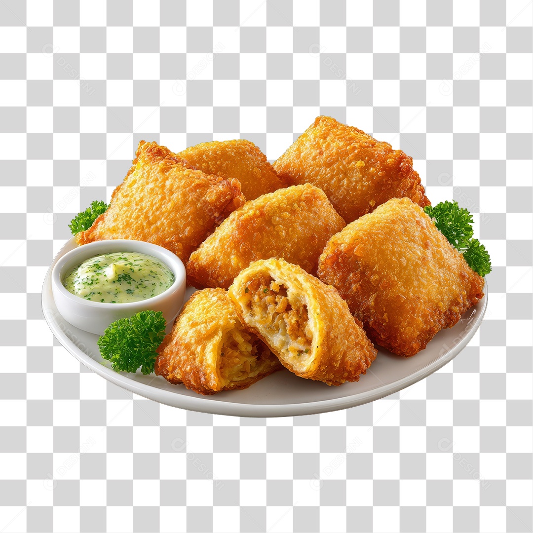 Salgados Fritos Lanches PNG Transparente