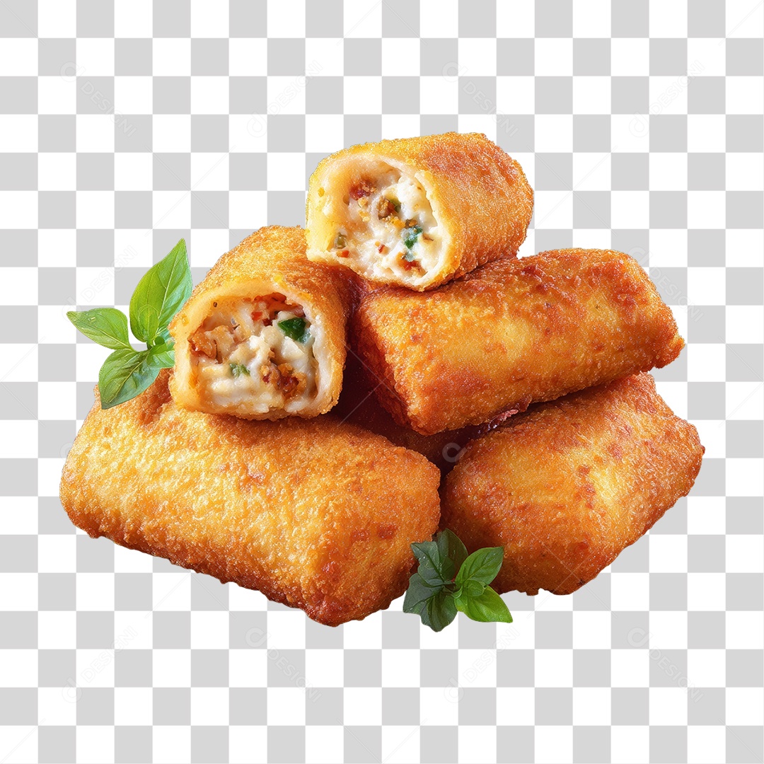 Salgados Fritos Lanches PNG Transparente