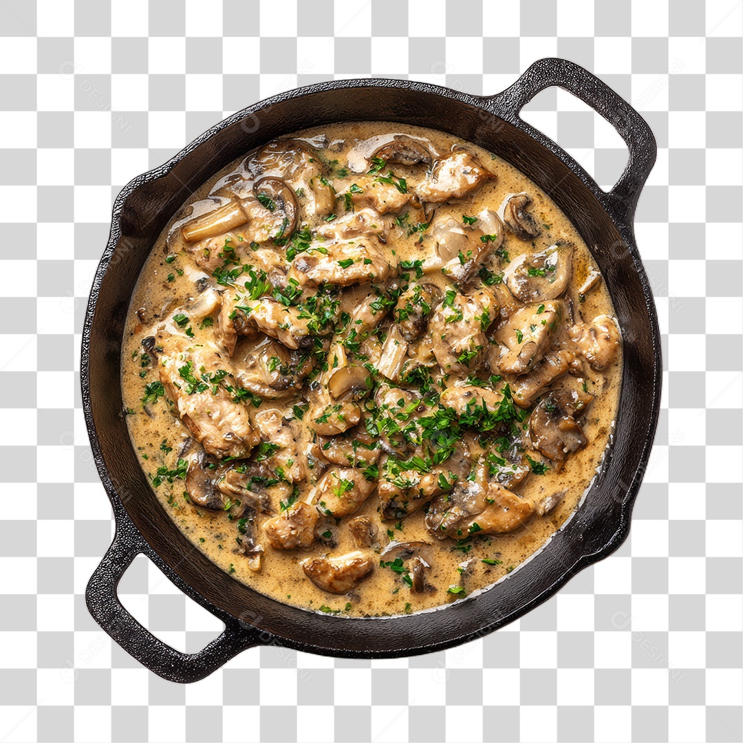 Estrogonofe de Carne PNG Transparente