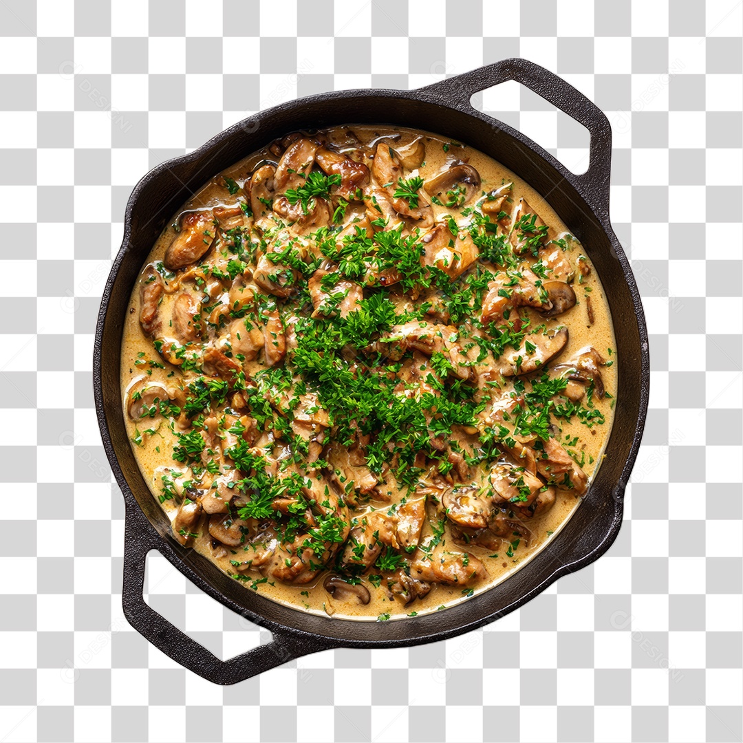 Estrogonofe de Carne PNG Transparente