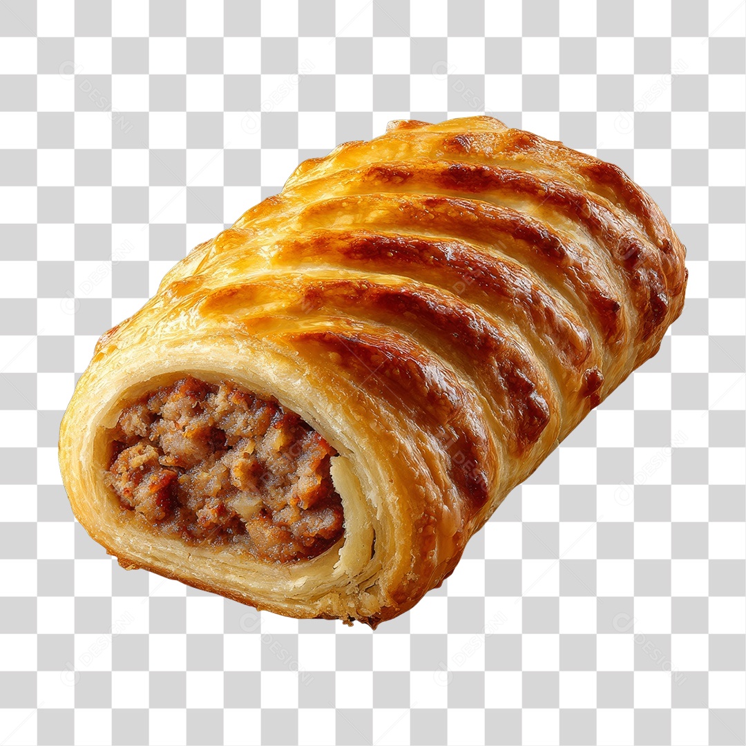 Enrolado de Carnes Lanches PNG Transparente