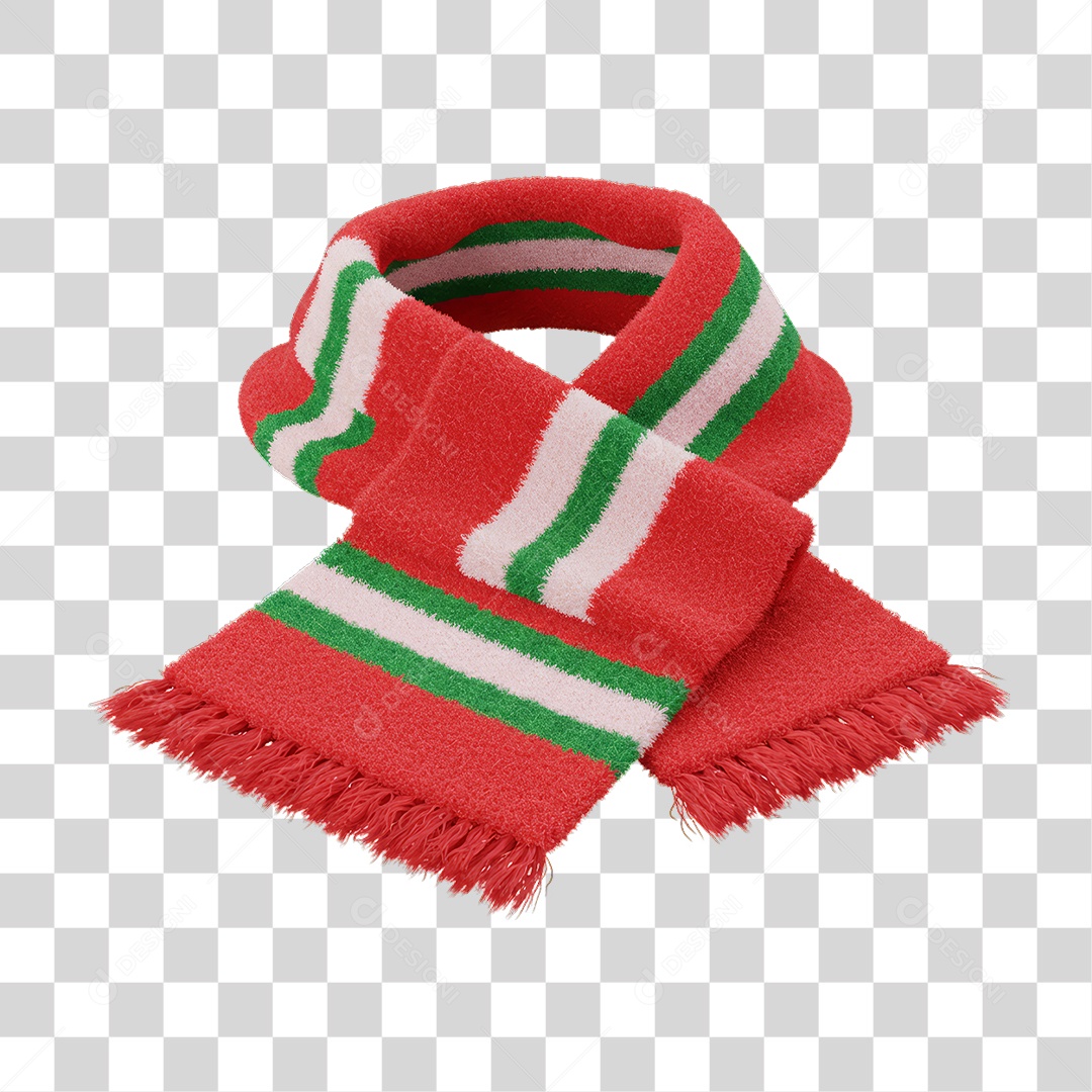 Cachecol Decoração de Natal PNG Transparente