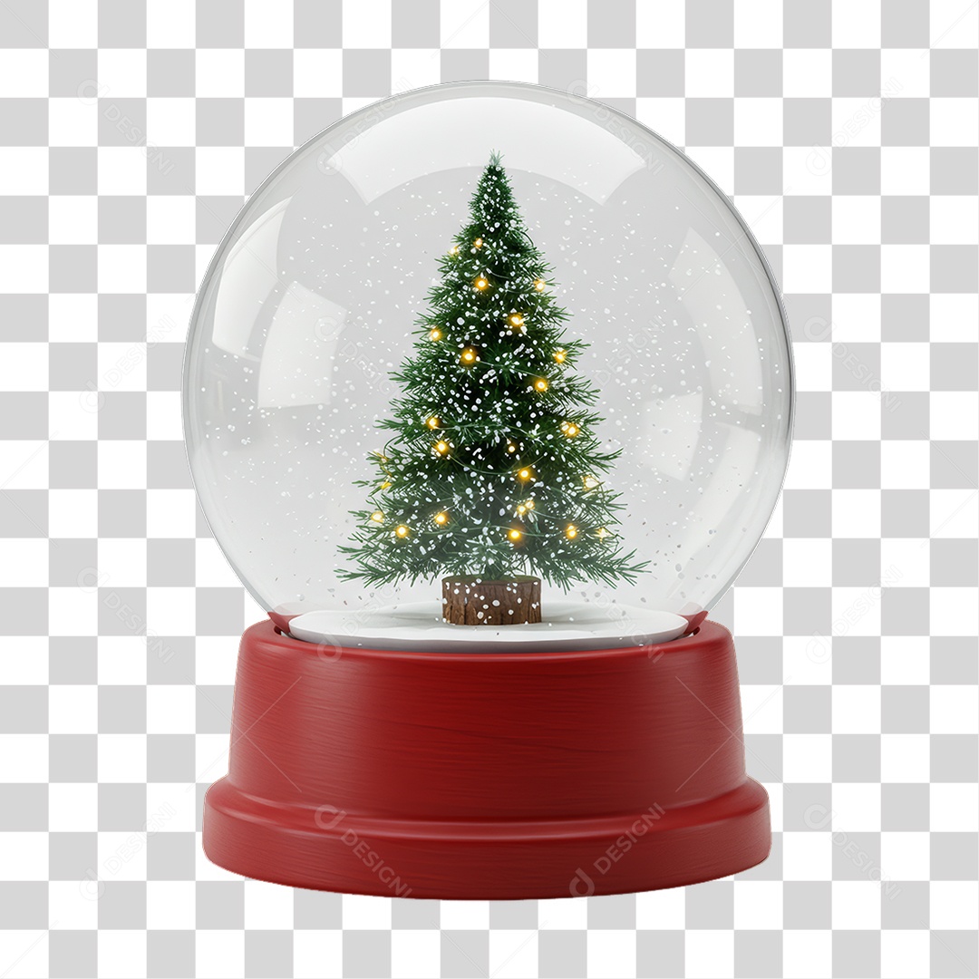 Globo de Neve Decoração de Natal PNG Transparente