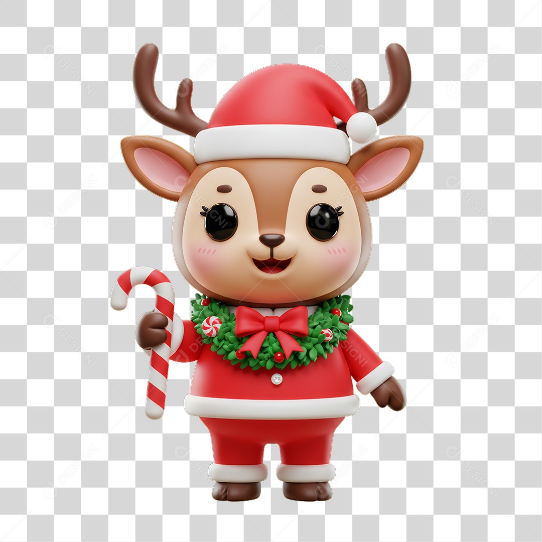 Mascote Decoração de Natal PNG Transparente