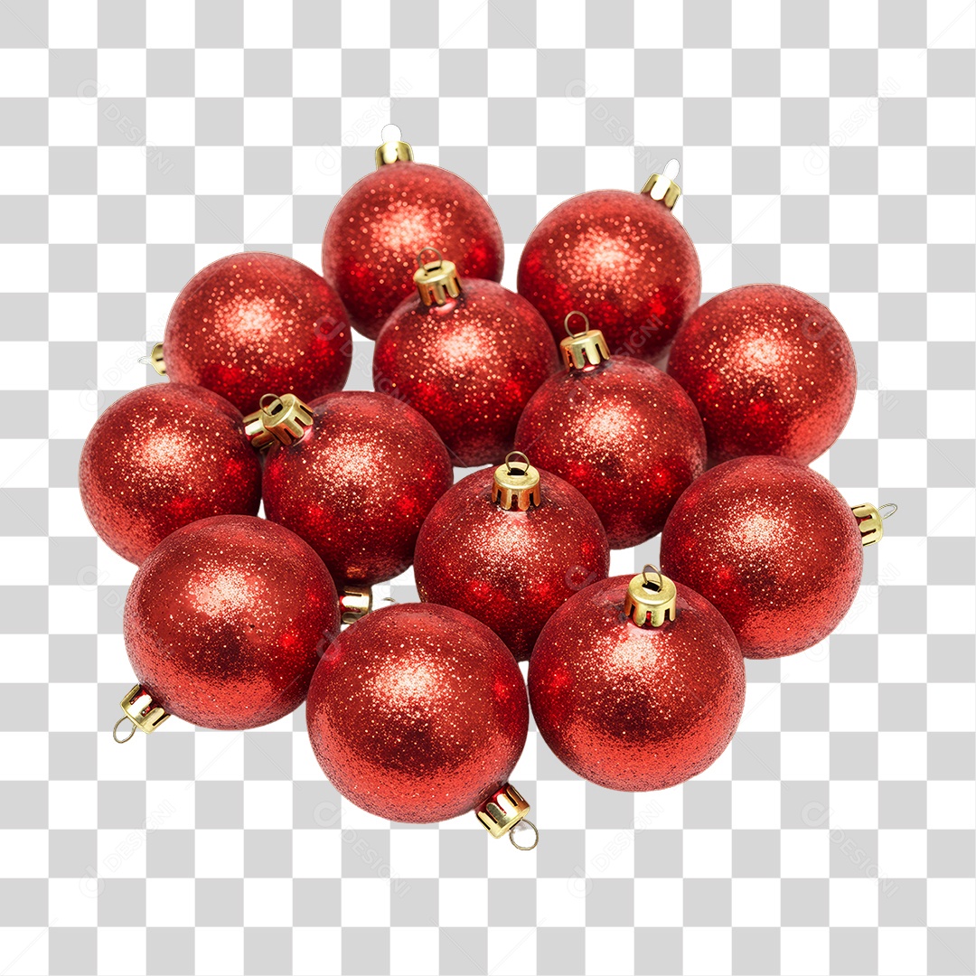Bolas Enfeite Decoração de Natal PNG Transparente