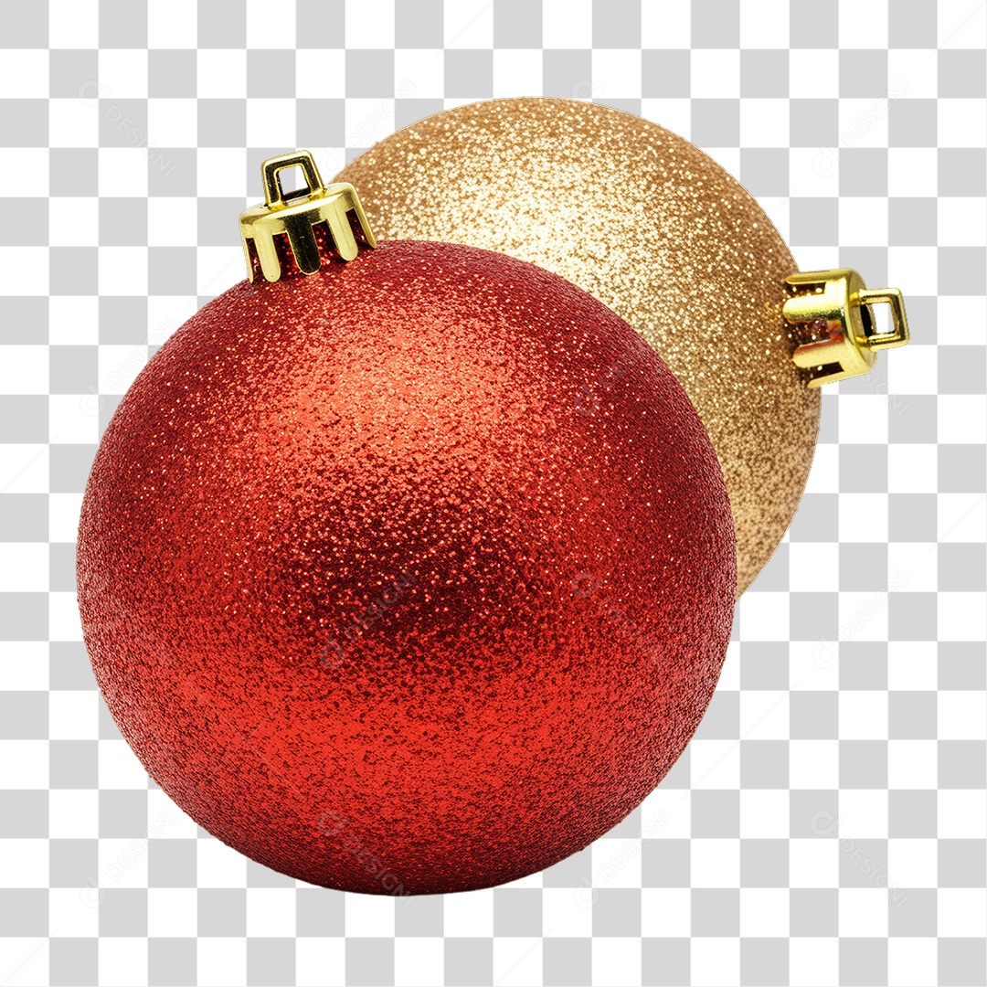 Bolas Enfeite Decoração de Natal PNG Transparente