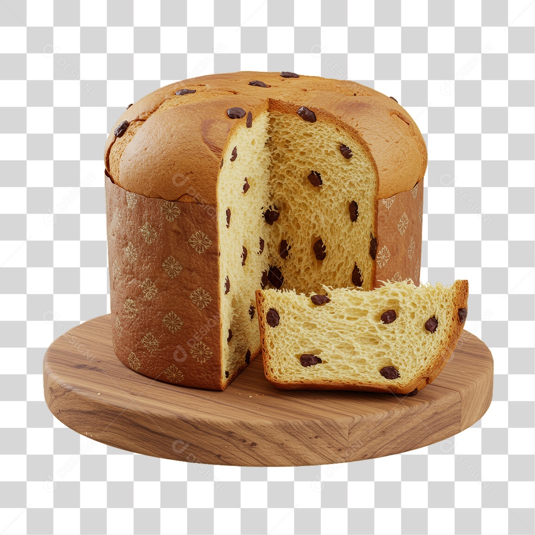 Panetone de Natal PNG Transparente