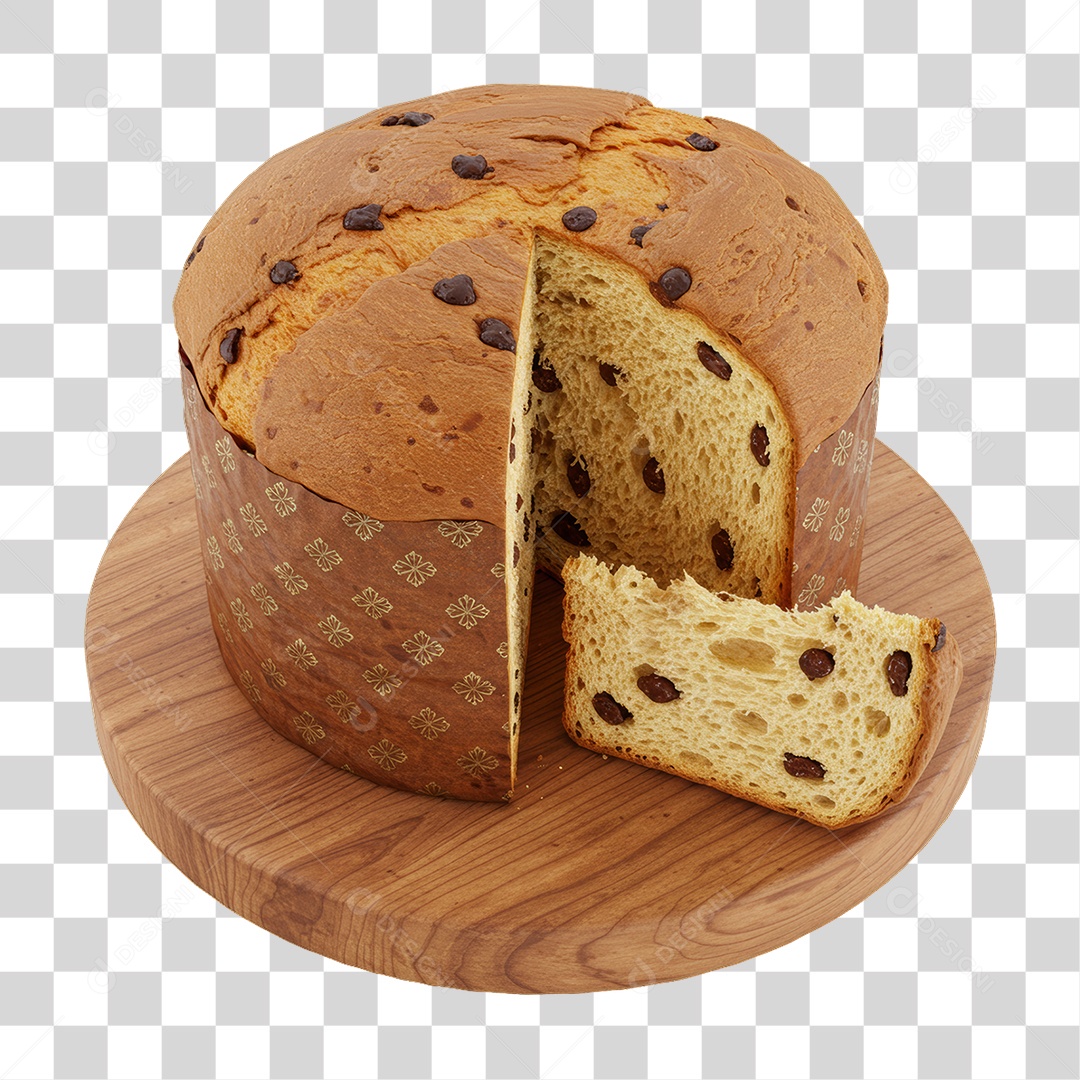Panetone de Natal PNG Transparente