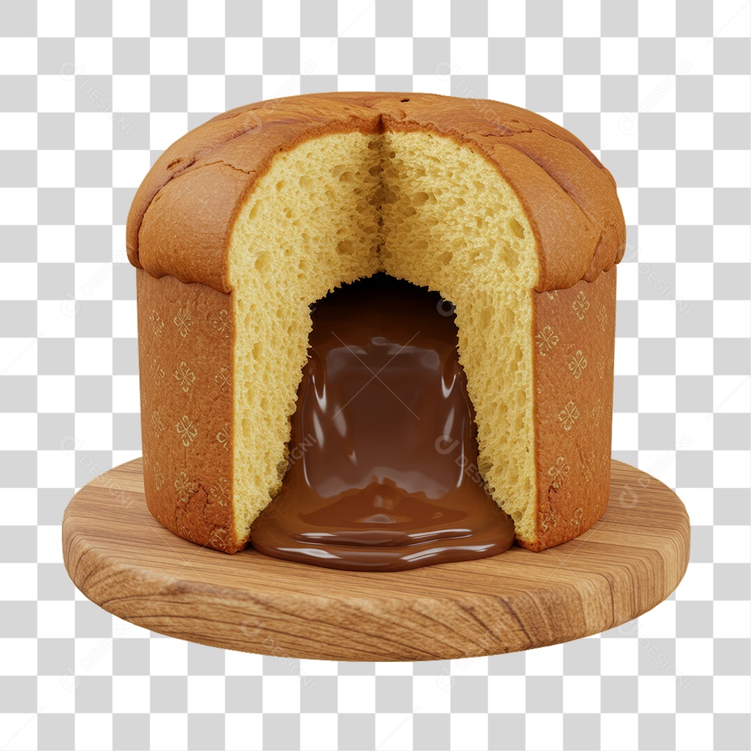 Panetone de Natal PNG Transparente