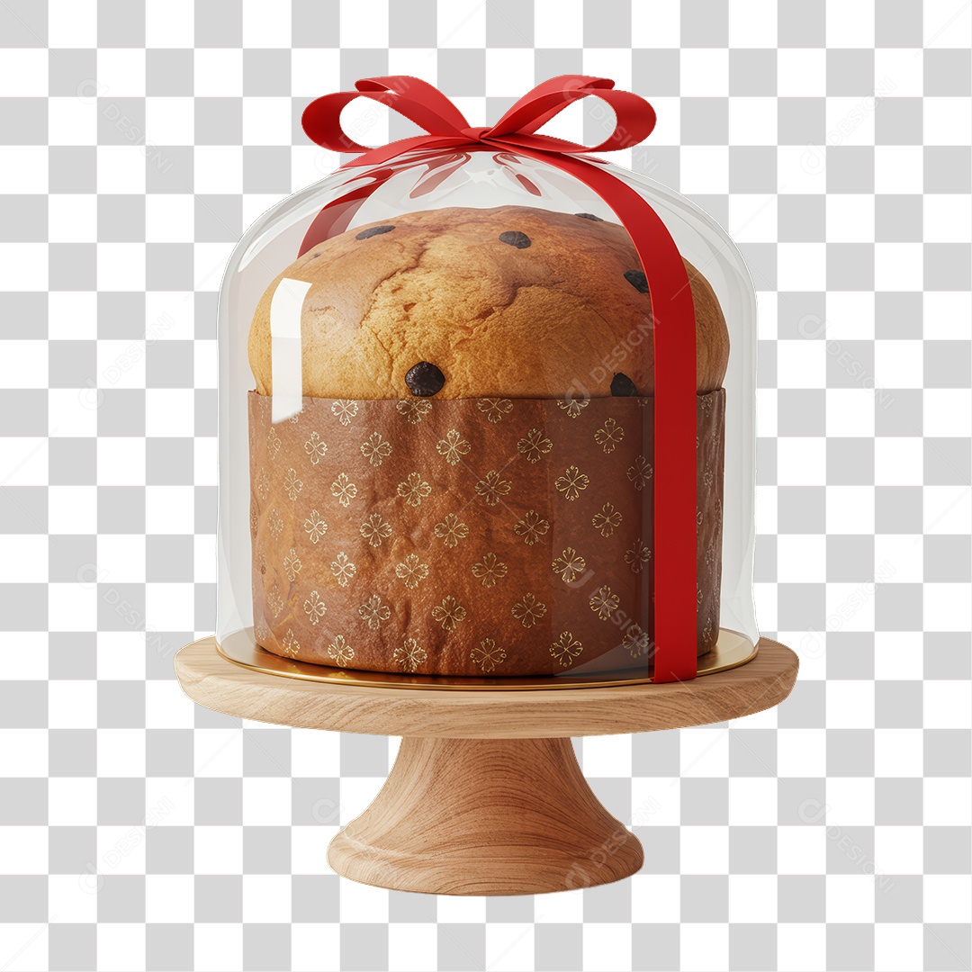Panetone de Natal PNG Transparente