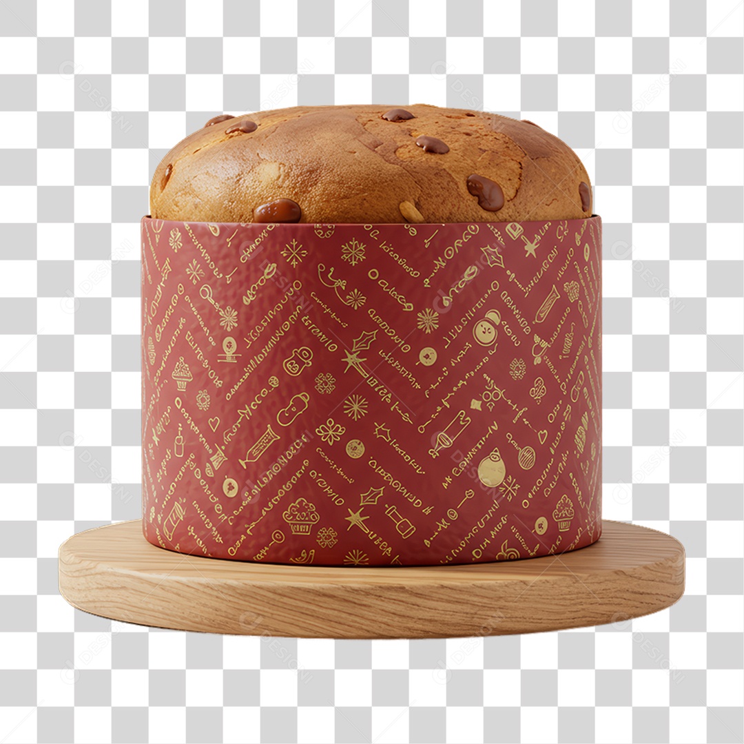 Panetone de Natal PNG Transparente