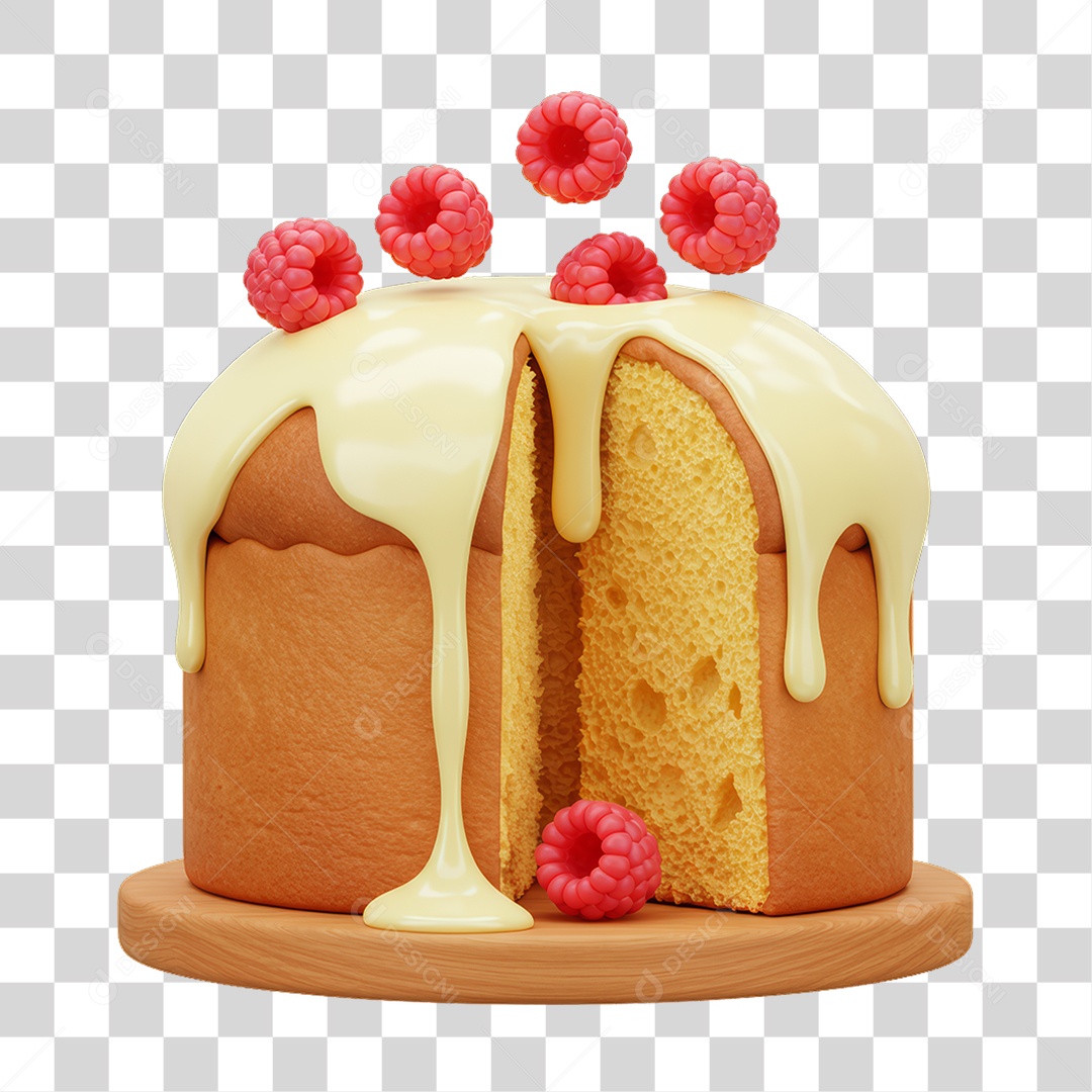 Panetone de Natal PNG Transparente