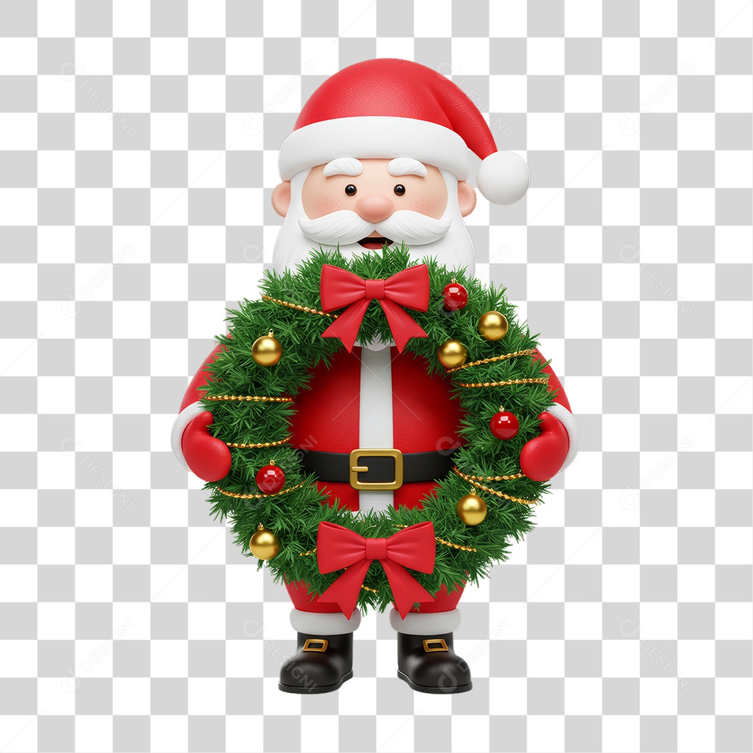 Boneco Papai Noel Natal PNG Transparente