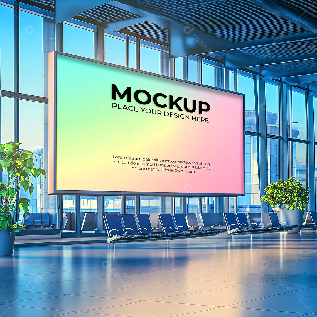Anúncio Publicitário Mockup PSD Editável