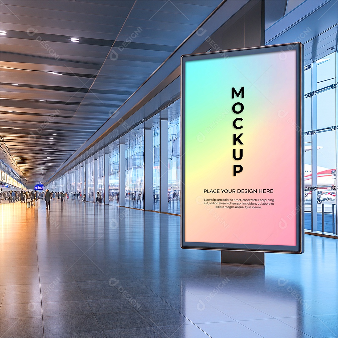 Anúncio Publicitário Mockup PSD Editável