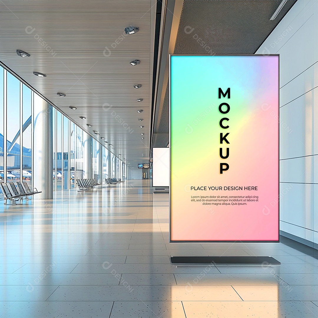 Anúncio Publicitário Mockup PSD Editável