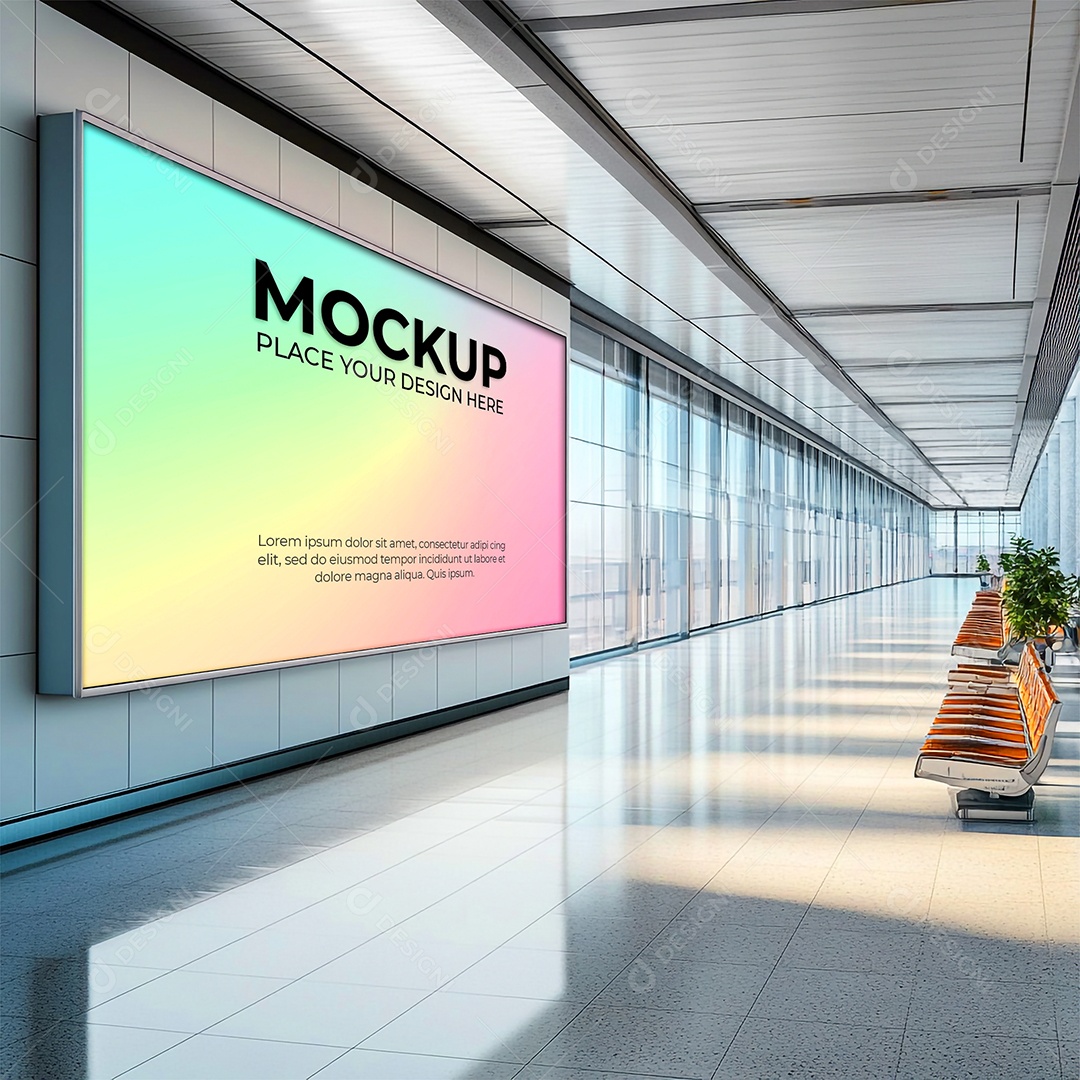 Anúncio Publicitário Mockup PSD Editável