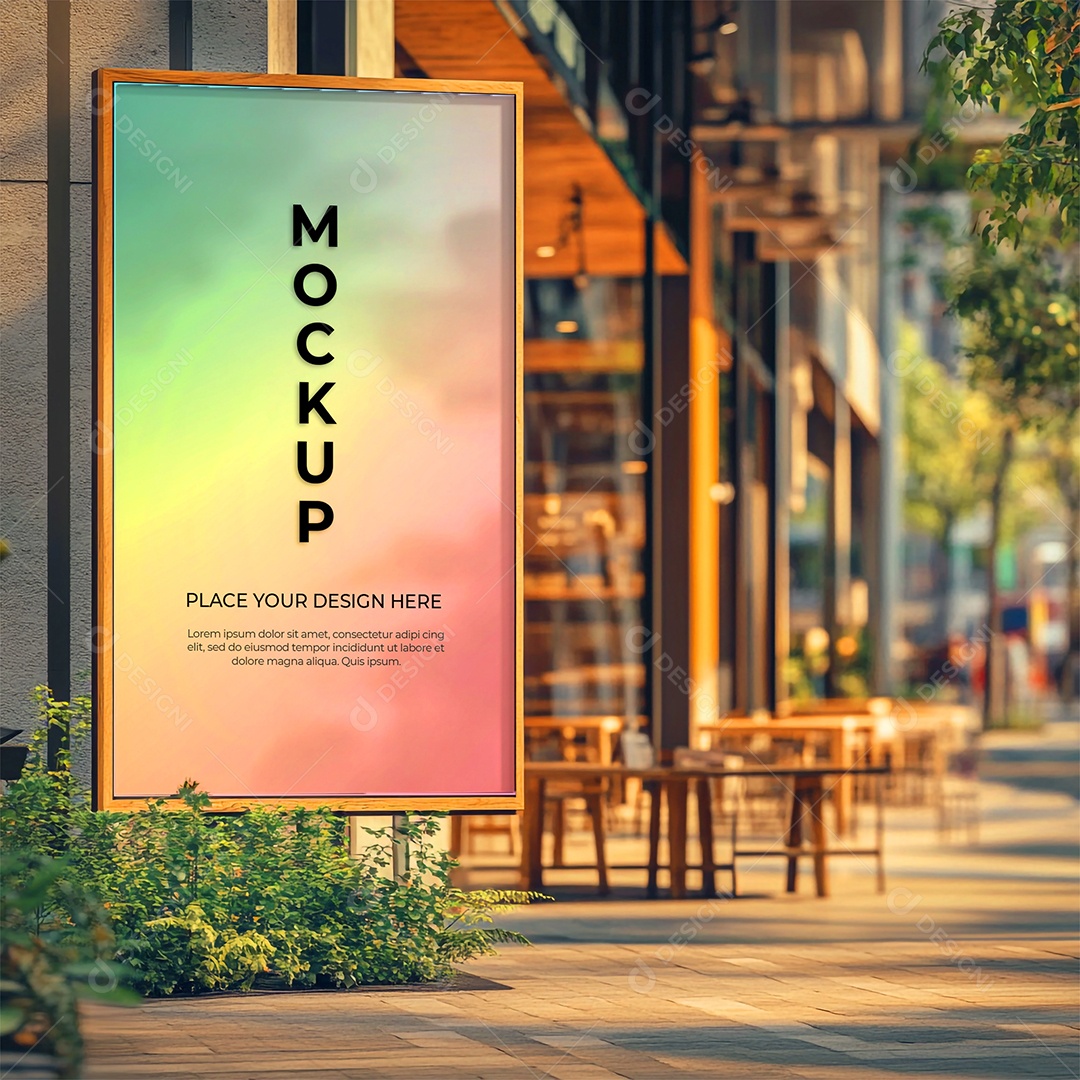 Anúncio Publicitário Mockup PSD Editável