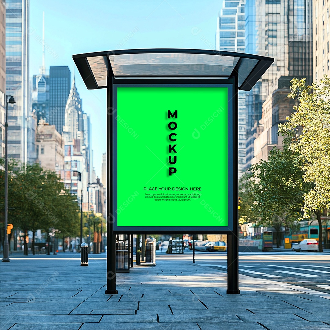 Anúncio Publicitário Mockup PSD Editável