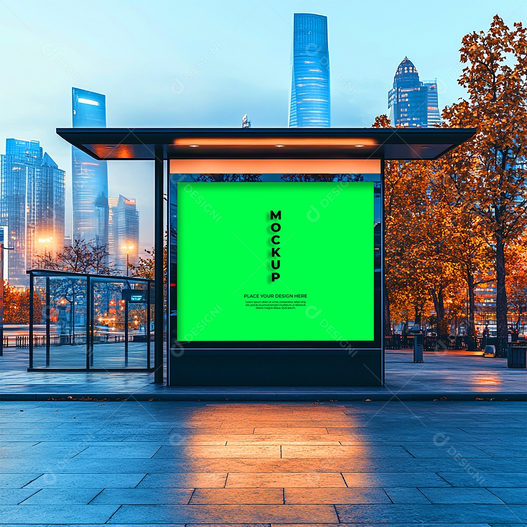 Anúncio Publicitário Mockup PSD Editável