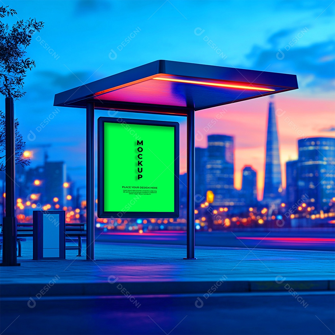 Anúncio Publicitário Mockup PSD Editável