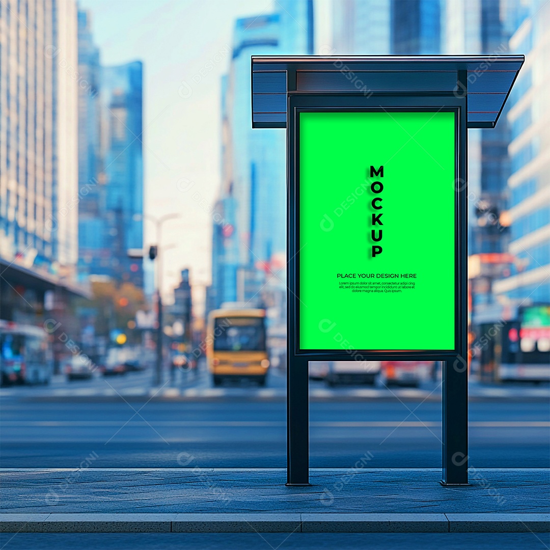 Anúncio Publicitário Mockup PSD Editável