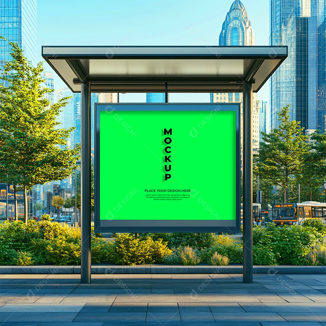 Anúncio Publicitário Mockup PSD Editável