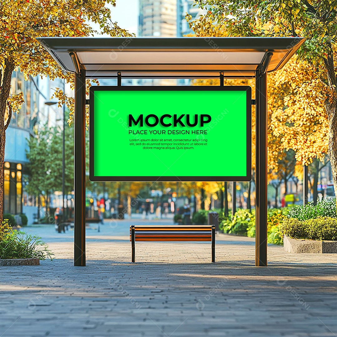 Anúncio Publicitário Mockup PSD Editável