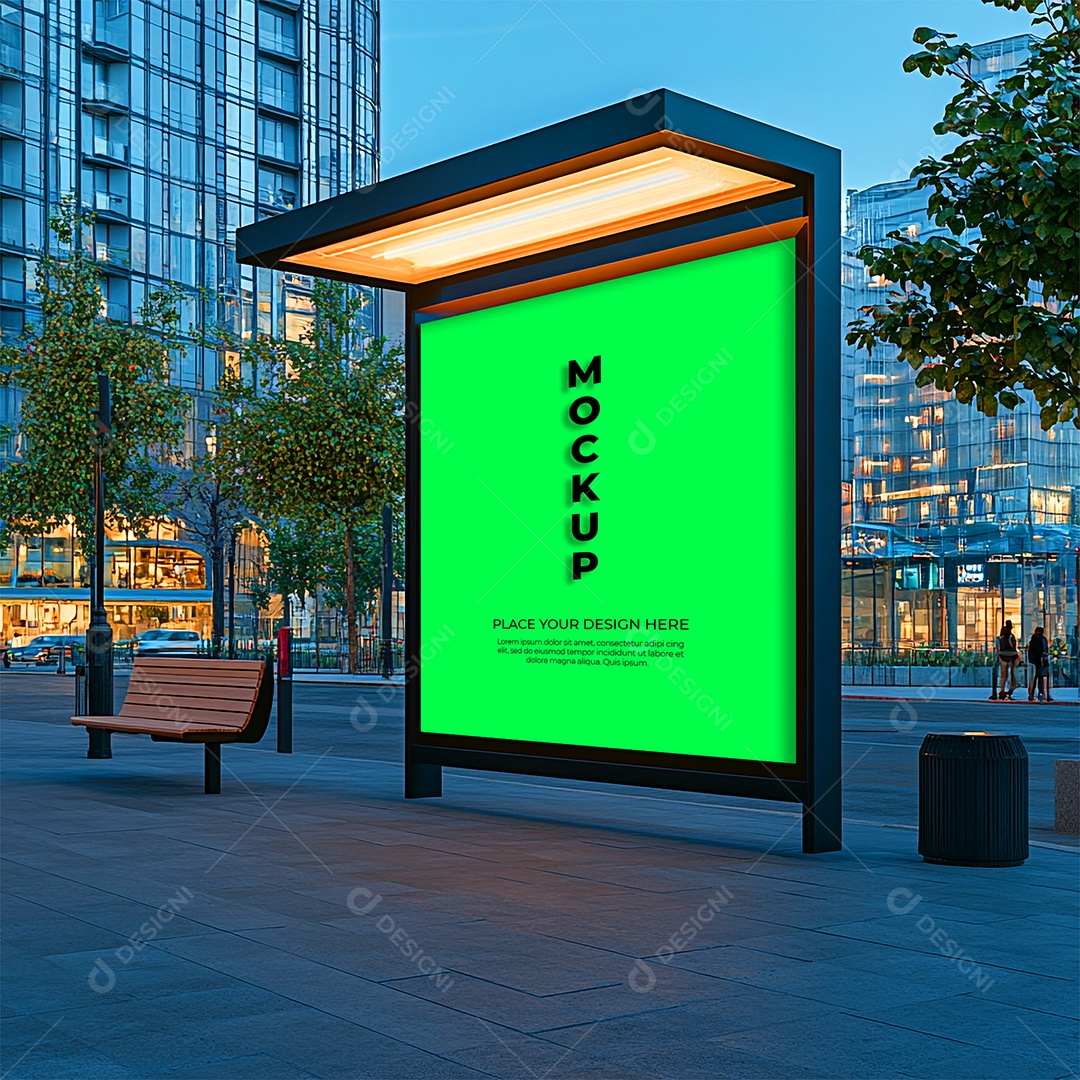 Anúncio Publicitário Mockup PSD Editável