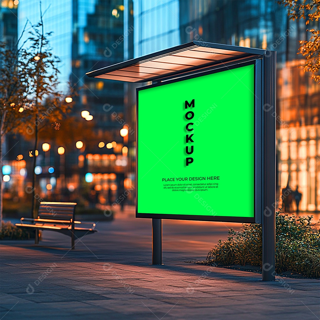Anúncio Publicitário Mockup PSD Editável