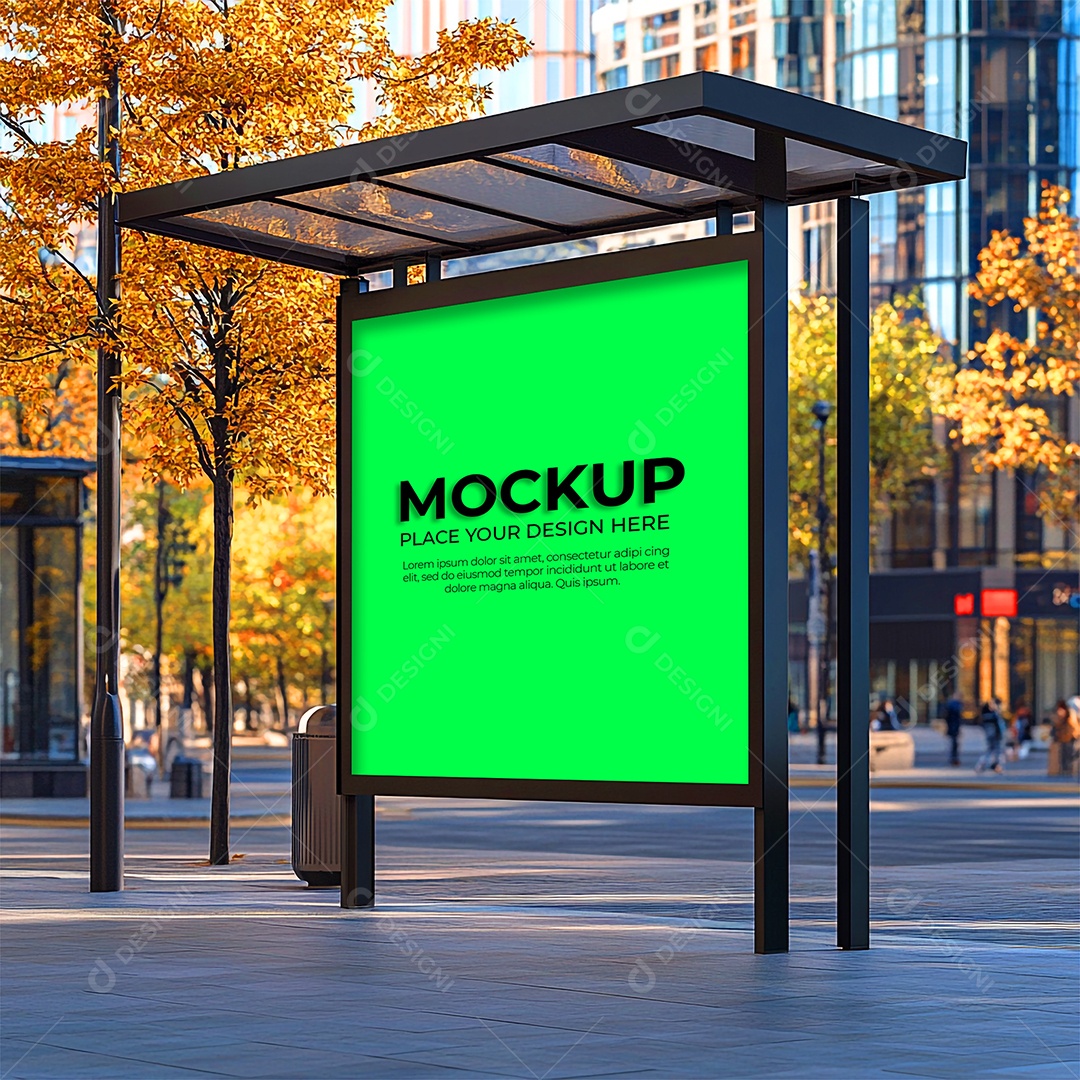 Anúncio Publicitário Mockup PSD Editável