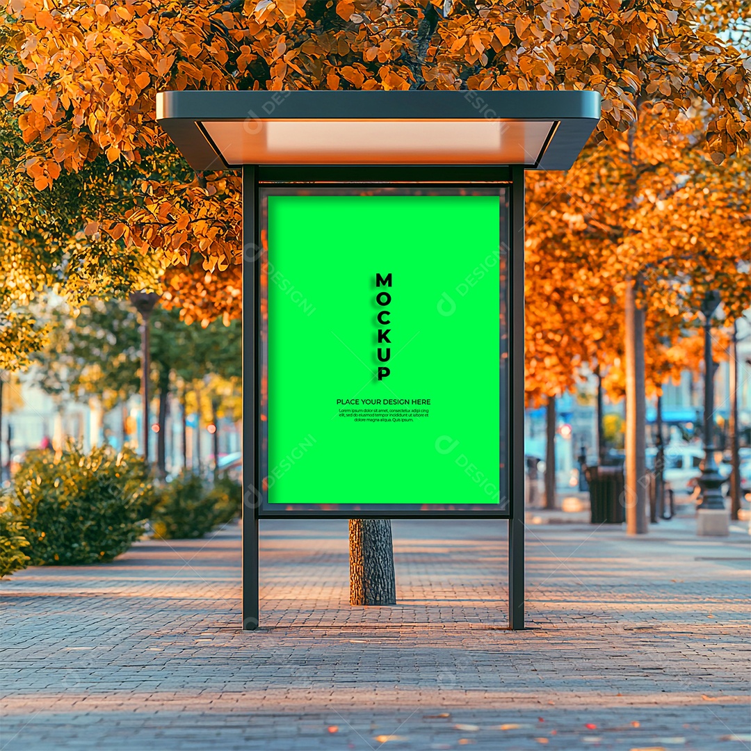 Anúncio Publicitário Mockup PSD Editável