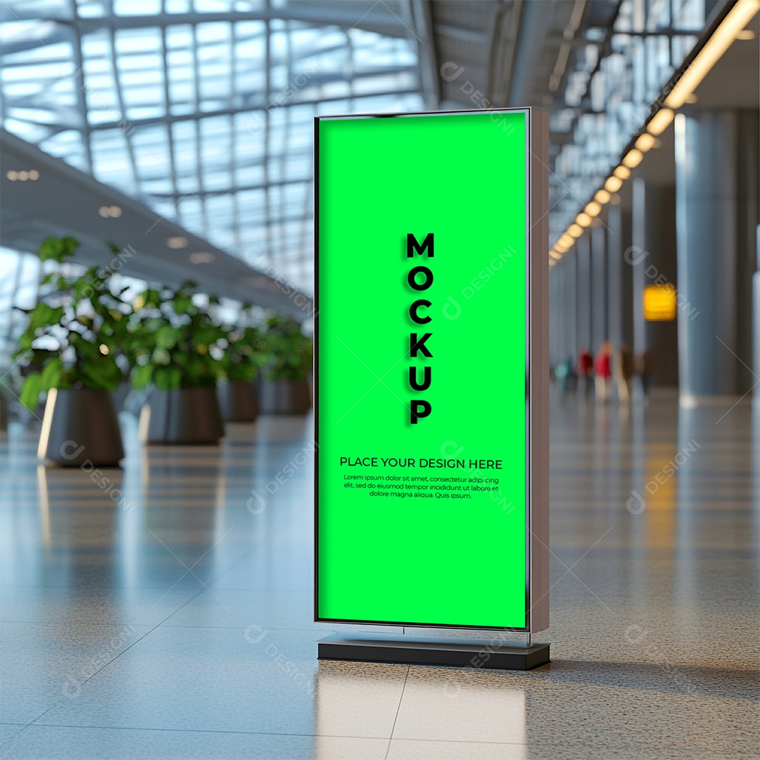 Anúncio Comercial Mockup PSD Editável