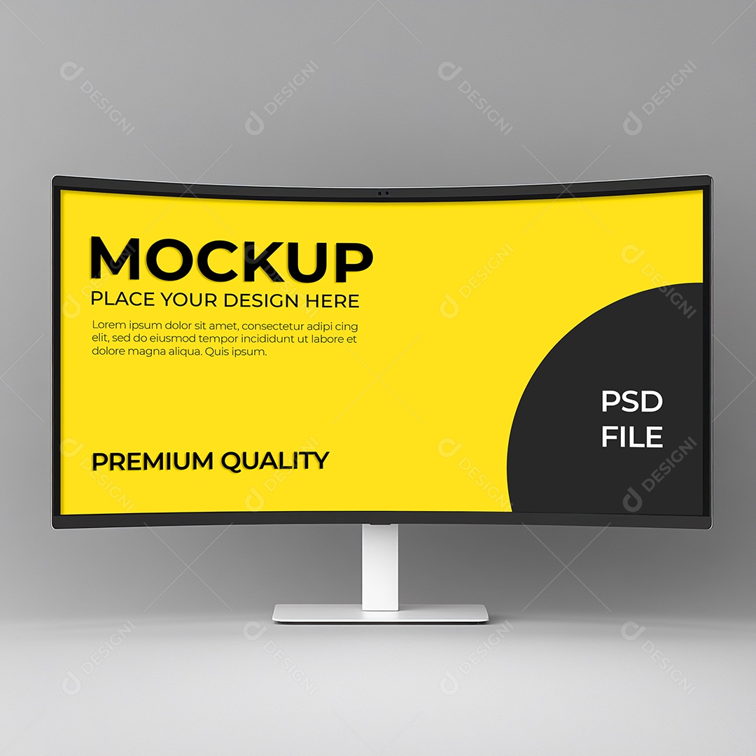 Computador Mockup PSD Editável