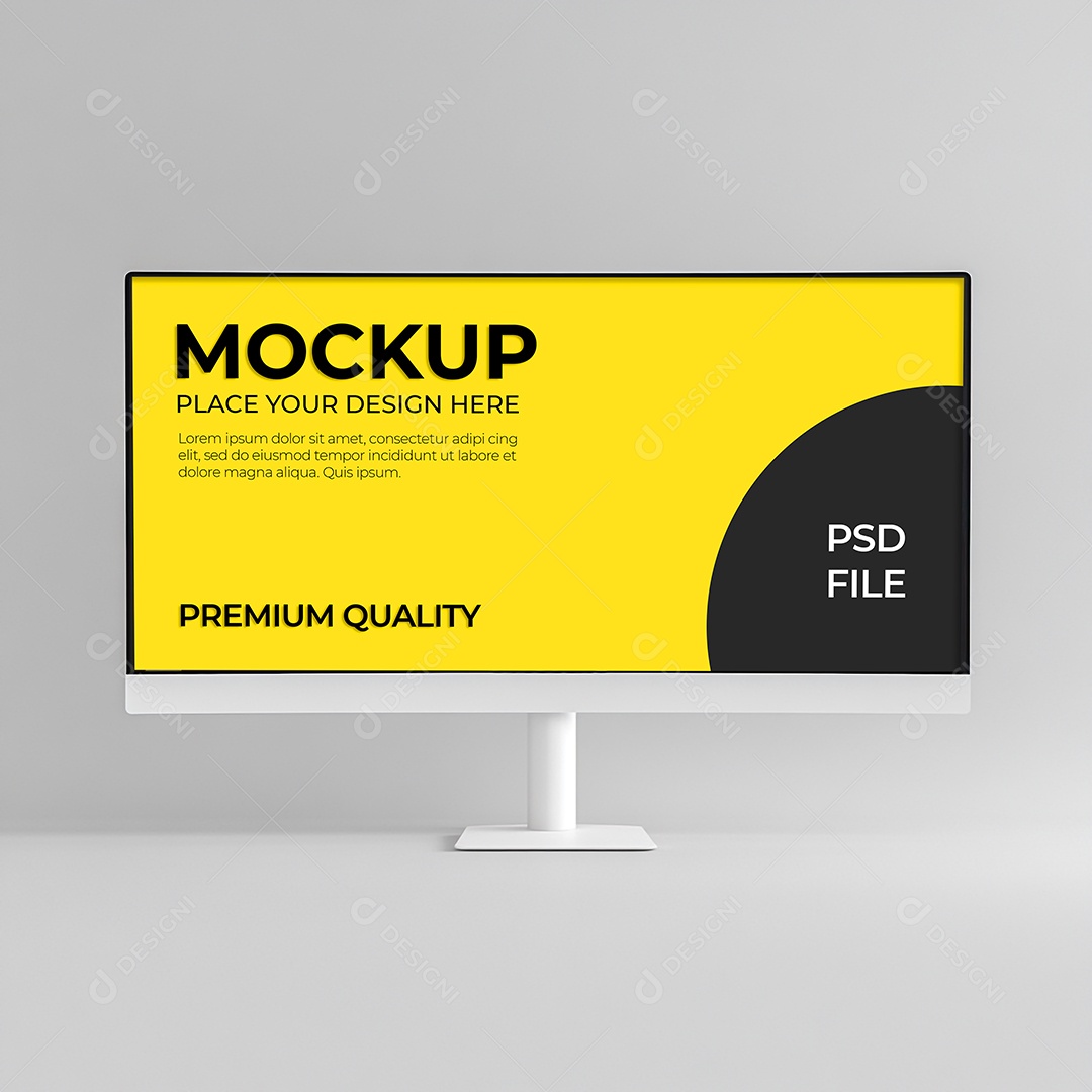 Computador Mockup PSD Editável