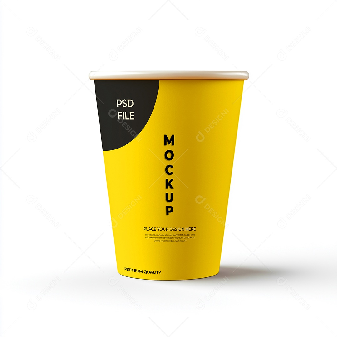 Copo de Café Mockup PSD Editável