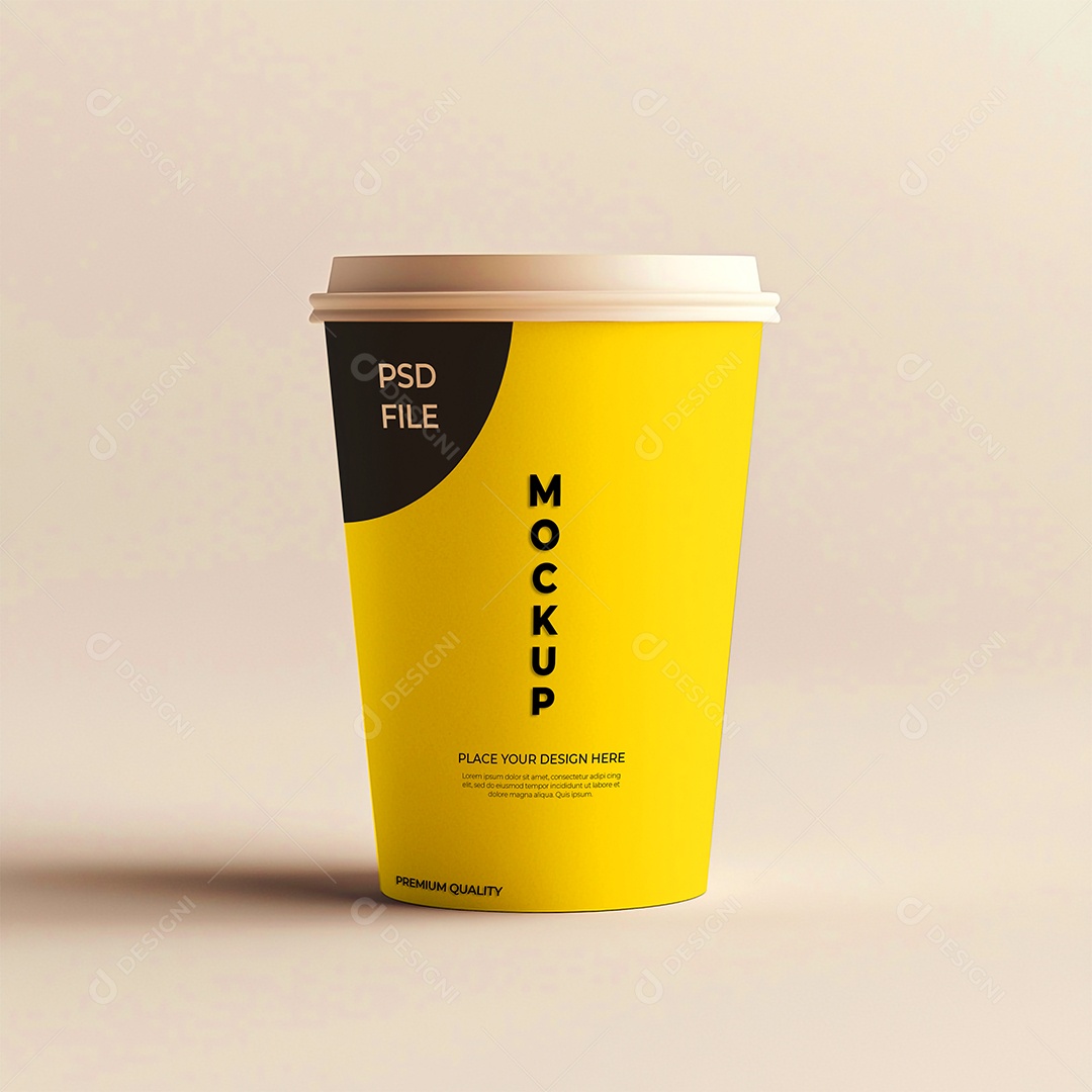 Copo de Café Mockup PSD Editável