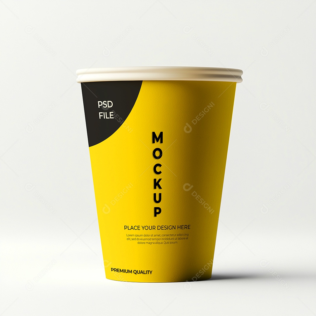 Copo de Café Mockup PSD Editável