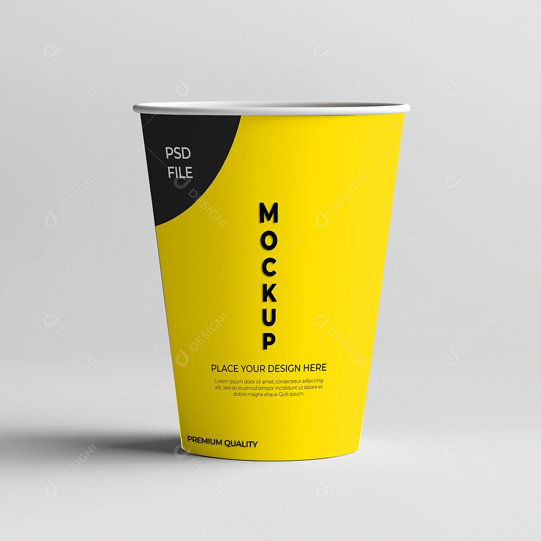 Copo de Café Mockup PSD Editável