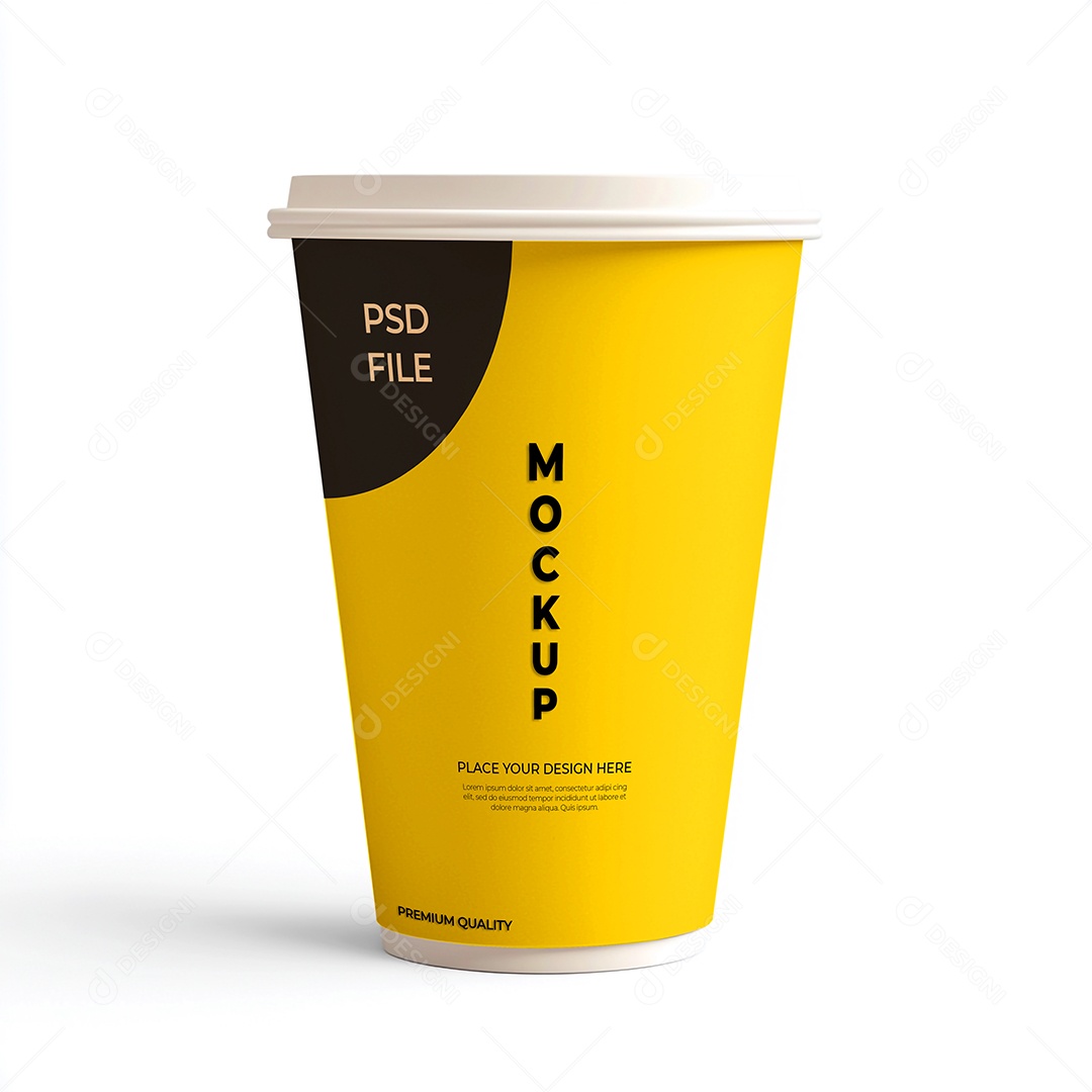 Copo de Café Mockup PSD Editável