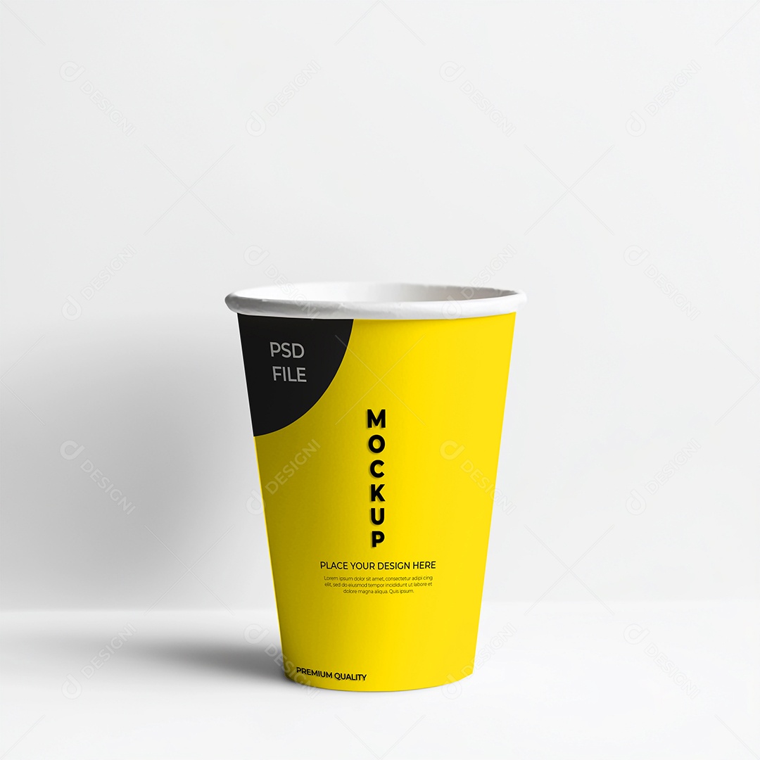 Copo de Café Mockup PSD Editável