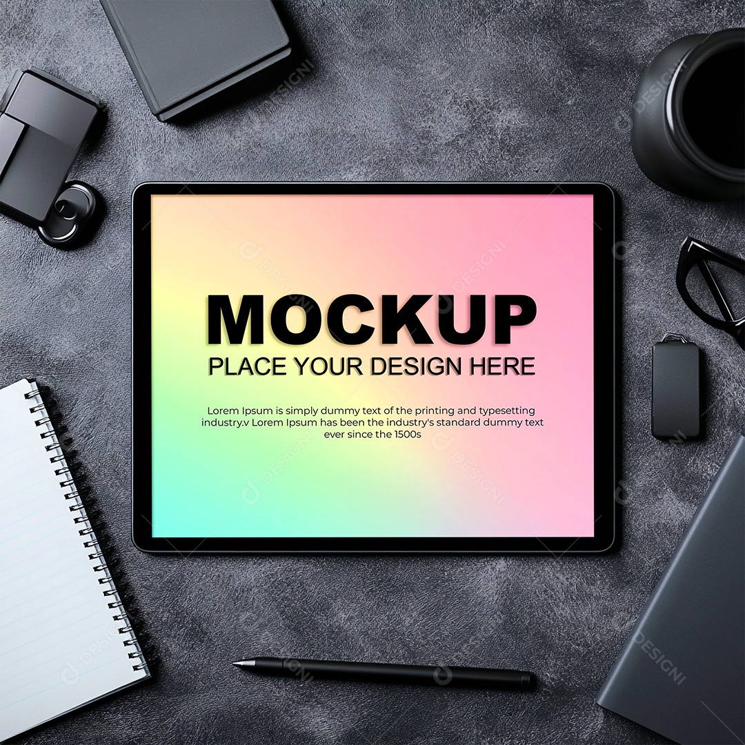 Tablet Mockup PSD Editável