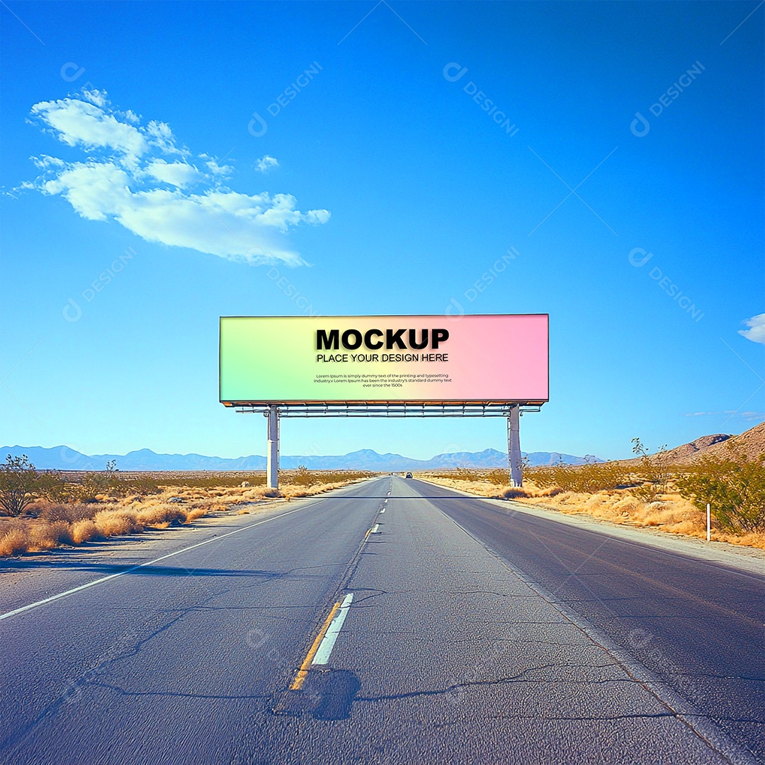 Mockup Anúncio Publicitário PSD Editável